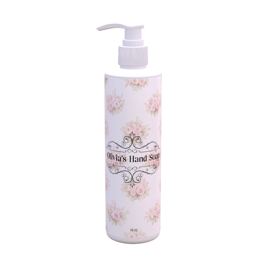 Pink Flowers Hand Soap